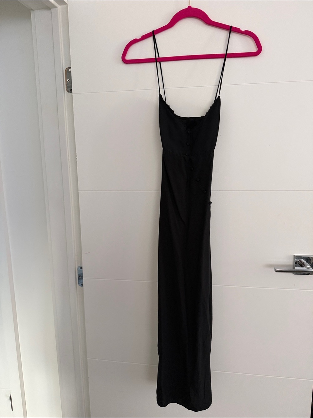 Zara Black Slip Midi Dress
